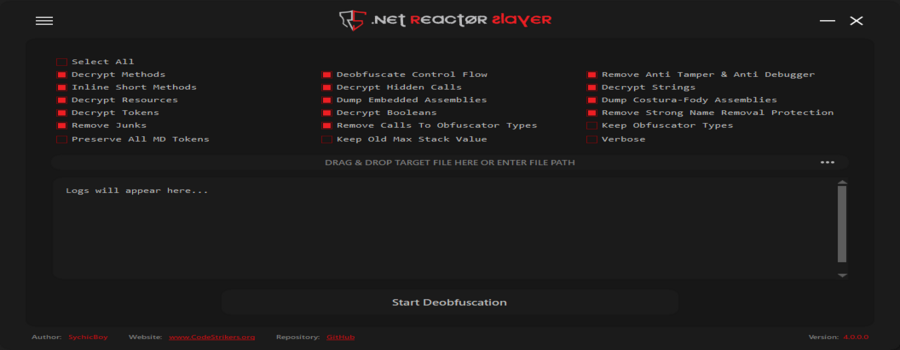 NETReactorSlayer - Deobfuscator for Eziriz .NET Reactor